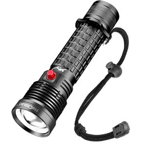 Super Bright 2000 Lumen Diving Flashlight IPX8 Waterproof Flashlight Underwater Light Dive Light with Fixed Focus & Dual Modes Type-C USB Charging Ideal for Scuba Diving