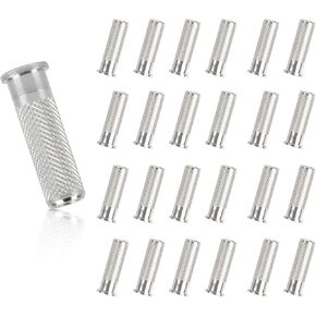 24pcs Archery Arrow Aluminum Inserts .244/6.20mm,for Srew-in 100 Grain Field Points Arrow Tips Archery Bow Hunting Accessories