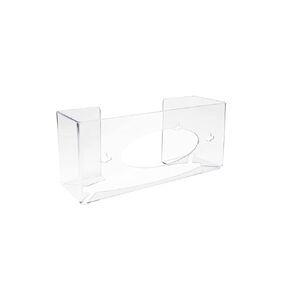 TrippNT 51145 Triple Two Faced Glove Box Holder, 11" W x 15" H x 3-1/2" D, Clear