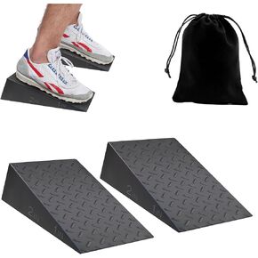Squat Wedge Block 2Pcs - for Professional Trainer Athletes Portable Slant Board for Squats Weightlifting Calf Raise Block Improve Mobility and Performance