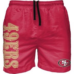 FOCO Carolina Panthers NFL Mens Solid Wordmark Swimming Trunks