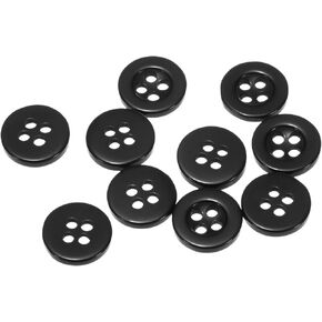HARFINGTON 10pcs 32L Sewing Buttons 3/4"(20mm) Resin Round Flat 4-Hole Craft Replacement Buttons for Sewing Shirt Clothing and DIY, Rose Red