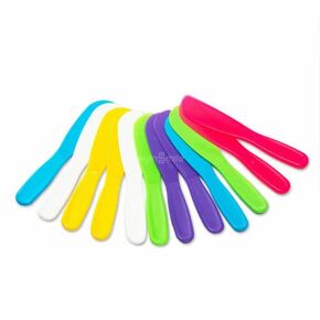 Dental Straight Spatula Mixing Spatula Disposable Alginate Spatula Plaster Spatula Multicolor 12pcs
