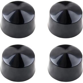 4PCS Rubber end caps Soft PVC Rubber Plug Pipe Cap End Caps 2 Inch Round Thread Protective Sleeve Protective Cap for Pipes Dock Poles PVC Flexible Push On Design Metal Tubing Post Rubber Fit 1" Deep