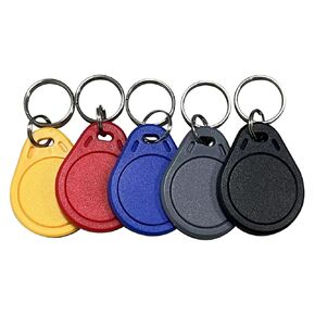 5pcs Mixed Color 125KHz Re-writable Key fobs Proximity ID Card Token Tag Rewritable T5577 Universal