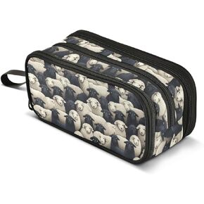 MNSRUU Big Pencil Pen Case, Pencil Bag Cute Frog Aesthetic Pencil Case Organizer Markers Pencil Box Pencil Pouch for Girls Boys Adults