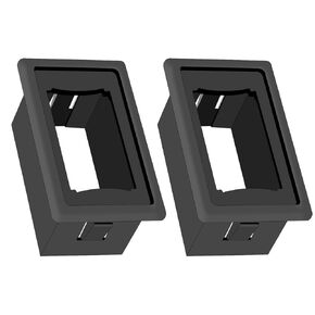 4 PCS Rocker Switch Panel Switch Holder Housing Kit, ABS Plastic Black Single Mount Marine Toggle Switch Mounting Panel, Vehicles Automotive Mount Toggle Switch Housing for Automotive Car SUV Boat