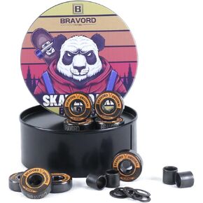 محامل التزلج PD، محامل ممتازة وعالية الدقة لألواح التزلج والطرادات والألواح الطويلة (عبوة من 8)... (1) in Kuwait