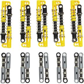 TEESE 20pcs Shock-Absorber Compatible with Technic-Parts, 6L/9.5L MOC Car-Truck-Wheel Replacement-Parts (Random Color)