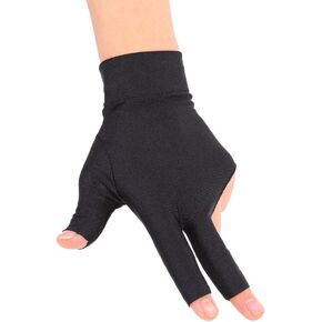 VGEBY Billiard Gloves Snooker Gloves, 3 Finger Cue Pool Gloves Left Hand Open Spandex Glove Billiard Accessories