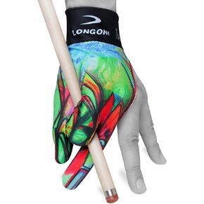 LONGONI Billiard POOL CUE GLOVE Fancy Leonardo 1 for Left hand