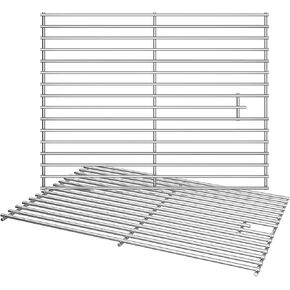 17 Inch Grill Grates Replacement for Nexgrill 720-0830H, 720-0830D, 720-0783E, 720-0783C, Cooking Grate Replacement Parts for Nexgrill 4&5-Burner Gas Grill, Stainless Steel BBQ Grids