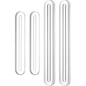 uxcell Wall Protector from Furniture, Clear Furniture Bumper Silicone Rubber Wall Bumper Guards Adhesive Wall Protector Bumper, 5.51''L x 0.7''W x 0.2''T/3.94''L x 0.63''W x 0.2''T, 4 Pcs