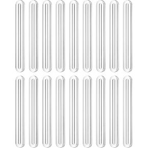uxcell Wall Protector from Furniture, Clear Furniture Bumpers Silicone Rubber Wall Bumper Guards Cabinet Door Bumper Adhesive Wall Protector Bumpers, 3.94''L x 0.63''W x 0.2''T, 18 Pcs