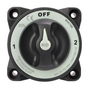 500A 3 Position Battery Selector Disconnect Switch Power Cut Master Switch IP66 Waterproof Ignition Protection for RV Marine Applications