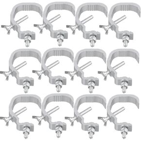 12 قطعة من دعامات المسرح الفضية، مشابك إضاءة المسرح من سبائك الألومنيوم، وزن الحمولة 20 كجم، قطر الأنبوب المناسب 30-51 مم لتثبيت معدات إضاءة المسرح in Kuwait