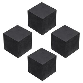 uxcell 4pcs Rubber Anti-Vibration Pads Hard Pad, 50mm Square Vibration Isolation Mats, 50mm Thickness Non-Slip Rubber Blocks, Anti-Skid Anti Noise for HVAC, Compressor, Air Conditioner