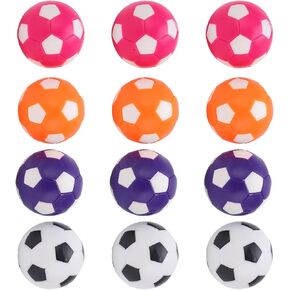 12Pcs Table Soccer Foosballs Replacements, 1 5In Foosball Balls, Table Soccer Balls for Foosball Tabletop Game Foosball Accessory Replacements Multicolor