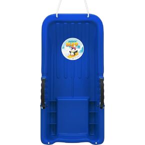 AGPTEK 31 Inch Durable Downhill Sprinter Toboggan Snow Sled for Kids Boys Girls Adults with Built-in Handles and Pulling Rope