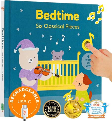 Cali’s Books Wind Down by Courtney English - Calming Bedtime Sound Book for Babies and Toddlers | Expert-Backed Sleep Routine with Soothing Music, USB-C Rechargeable | Interactive Bedtime Baby Book in Saudi Arabia