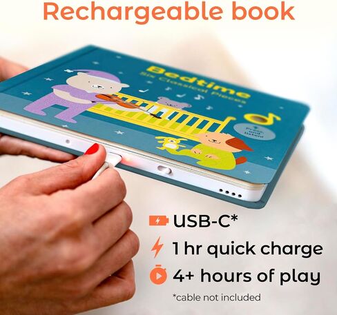Cali’s Books Wind Down by Courtney English - Calming Bedtime Sound Book for Babies and Toddlers | Expert-Backed Sleep Routine with Soothing Music, USB-C Rechargeable | Interactive Bedtime Baby Book in Saudi Arabia