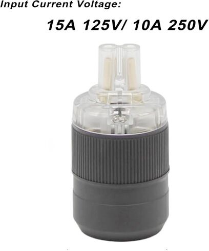 سلك طاقة الصوت الشكل 8 موصل IEC قابس طاقة الصوت النحاس النقي المطلي بالذهب IEC320 C7 يستبدل تمامًا قابس سلك الطاقة القديم غير الموثوق به أو كابل الطاقة الصوتي DIY in Saudi Arabia
