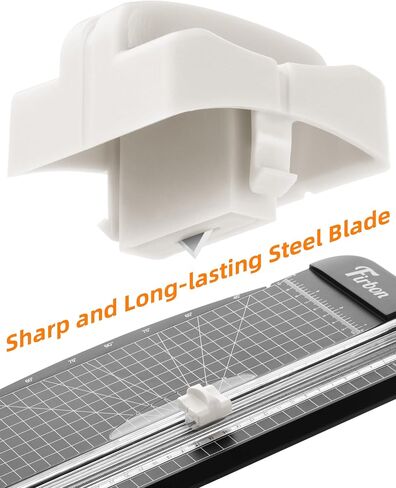 Firbon 2Pcs Refill Blades for A4 A5 Paper Cutter, Spring-Loaded Safeguard Design Replacement Blade for Paper Trimmers (Black) in Saudi Arabia