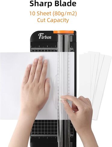 Firbon 2Pcs Refill Blades for A4 A5 Paper Cutter, Spring-Loaded Safeguard Design Replacement Blade for Paper Trimmers (Black) in Saudi Arabia