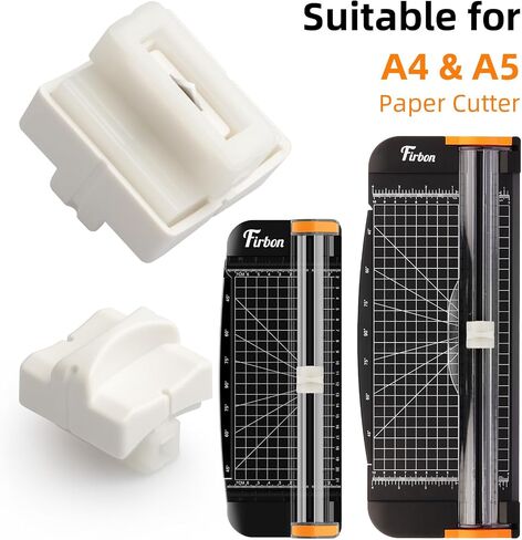 Firbon 2Pcs Refill Blades for A4 A5 Paper Cutter, Spring-Loaded Safeguard Design Replacement Blade for Paper Trimmers (Black) in Saudi Arabia