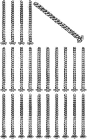 25PCS Handle Machine Screw 8-32x1-1/2inch 304 Stainless Steel Cross Recessed Pan Head Machine Screw for Electronics Machinery Furniture in Saudi Arabia