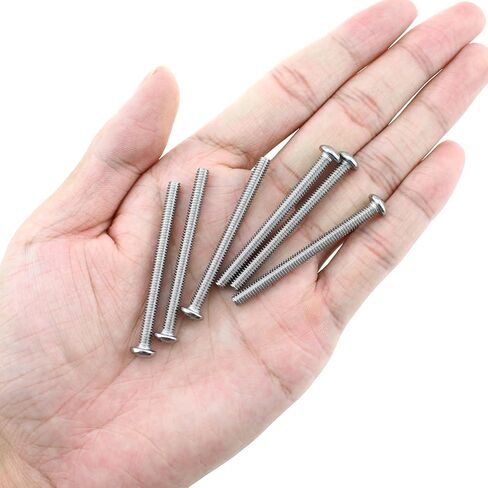 25PCS Handle Machine Screw 8-32x1-1/2inch 304 Stainless Steel Cross Recessed Pan Head Machine Screw for Electronics Machinery Furniture in Saudi Arabia