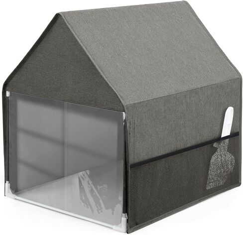 Yeebeny Cat Litter Box Cover, Enclosed Cat Potty Cat Litter Box Cover, Open Curtain for Easy Access to The Top Closed Cover, Removable for Easy Cleaning and Care in Saudi Arabia