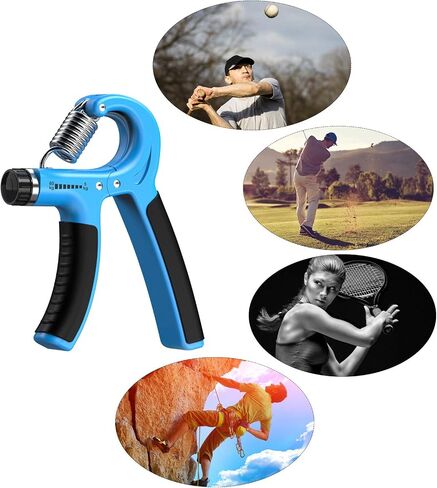 Hand Grip Strengthener with Adjustable Resistance, Wrist Strengthener, Forearm Gripper, Hand Workout Squeezer, Grip strength Trainer, Hand Grip Exerciser for Men and Women in Saudi Arabia