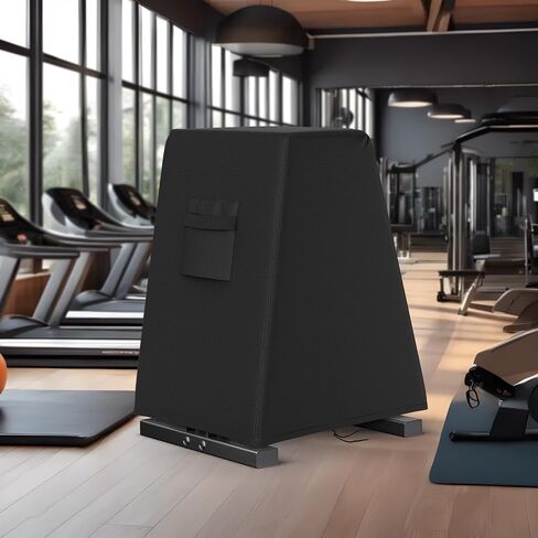 Dumbbell Rack Cover Waterproof Dustproof Home Gym Weight Rack Cover Heavy Duty 600D Oxford Fabric Suitable for Indoor and Outdoor Use 23"L x 15"W x 26"H Black in Saudi Arabia
