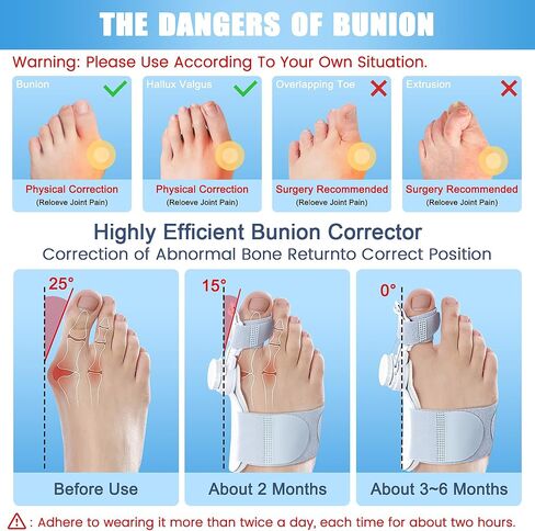 Bunion Corrector for Women & Men,Adjustable Knob Bunion Corrector for Women Big Toe,Bunion Splint for Bunion Relief,Orthopedic Toe Straightener Suitable for Left and Right Feet in Saudi Arabia