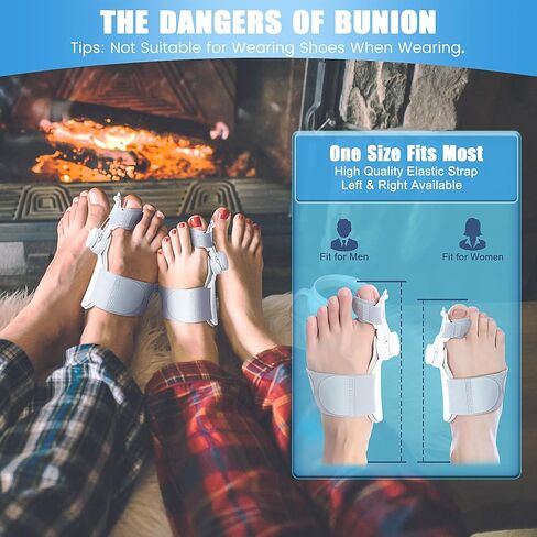Bunion Corrector for Women & Men,Adjustable Knob Bunion Corrector for Women Big Toe,Bunion Splint for Bunion Relief,Orthopedic Toe Straightener Suitable for Left and Right Feet in Saudi Arabia