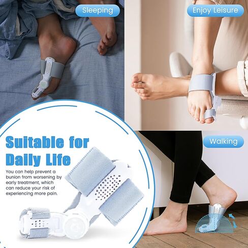 Bunion Corrector for Women & Men,Adjustable Knob Bunion Corrector for Women Big Toe,Bunion Splint for Bunion Relief,Orthopedic Toe Straightener Suitable for Left and Right Feet in Saudi Arabia