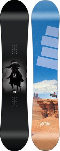 Nitro Snowboards Men's T1 BRD & T1 Wide BRD '25, Freestyle Board, Twin, Cam-Out Camber, Park in Kuwait