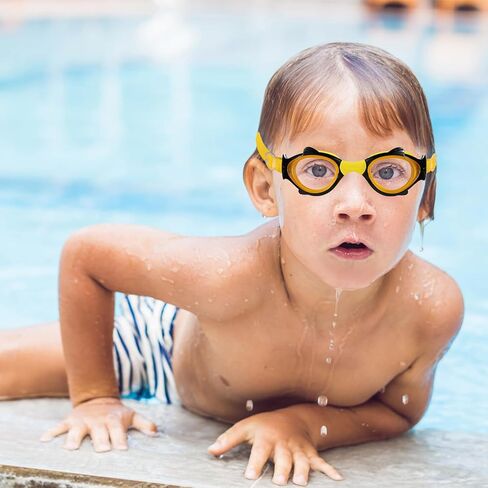 نظارات الأطفال الصغار بعمر 3/4/5 سنوات، نظارات للأطفال بدون سحب الشعر، نظارات سباحة للأطفال بحزام من القماش in Saudi Arabia