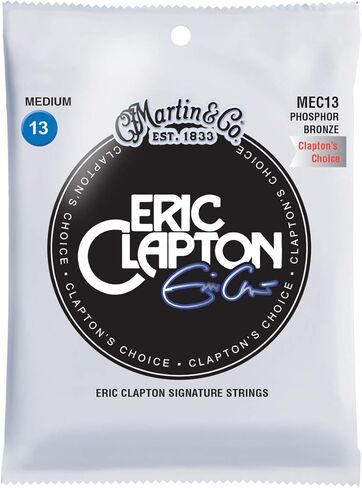 مارتن MEC13 كلابتون اختيار سلاسل الغيتار الصوتية الفوسفور البرونزية، متوسطة in Kuwait