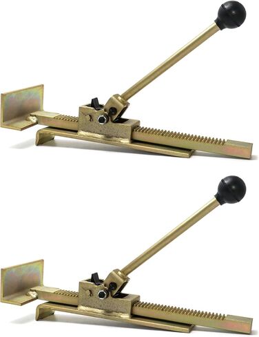 QWORK Flooring Jack, 2 Pack Professional Hardwood Flooring Jack and Positioning Tool for Straighten and Installing Hardwood Floors, Easy Ratcheting Mechanism in Saudi Arabia