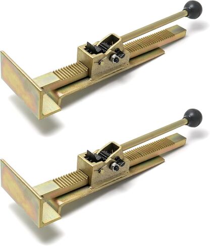 QWORK Flooring Jack, 2 Pack Professional Hardwood Flooring Jack and Positioning Tool for Straighten and Installing Hardwood Floors, Easy Ratcheting Mechanism in Saudi Arabia