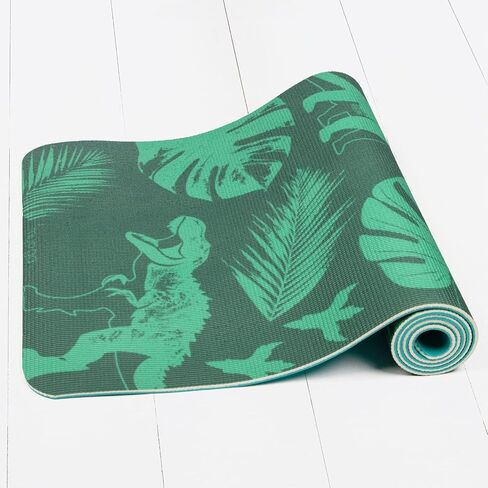 Myga Childrens Yoga Mat - Eco-Friendly Printed Yoga, Exercise and Fitness Mat for Kids - Features 8 Yoga Poses on the Reverse of the Mat - Non-Slip, Extra Grip & Multi-Purpose Mat - Various Designs in Saudi Arabia