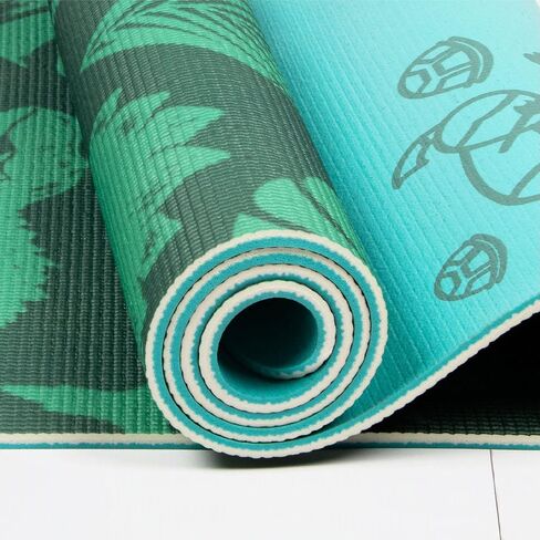 Myga Childrens Yoga Mat - Eco-Friendly Printed Yoga, Exercise and Fitness Mat for Kids - Features 8 Yoga Poses on the Reverse of the Mat - Non-Slip, Extra Grip & Multi-Purpose Mat - Various Designs in Saudi Arabia