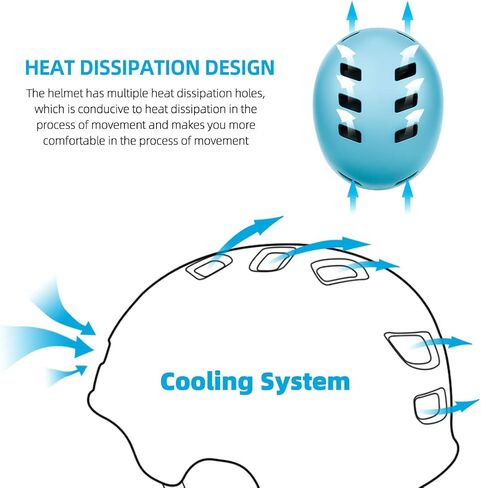خوذة دراجة للأطفال قابلة للتعديل مع وسادات معصم للركبة والكوع للأطفال من عمر 2-5-8-14 عامًا للأولاد والبنات، مجموعة خوذة تزلج متعددة الرياضات ودراجة تزلج على الجليد in Kuwait