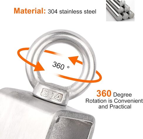 Swivel Single Pulley Block with Bearing Inside, 304 Stainless Steel Heavy Duty Cable Wheel for Pulley System Gym Equipment (48mm-2PCS) in Saudi Arabia