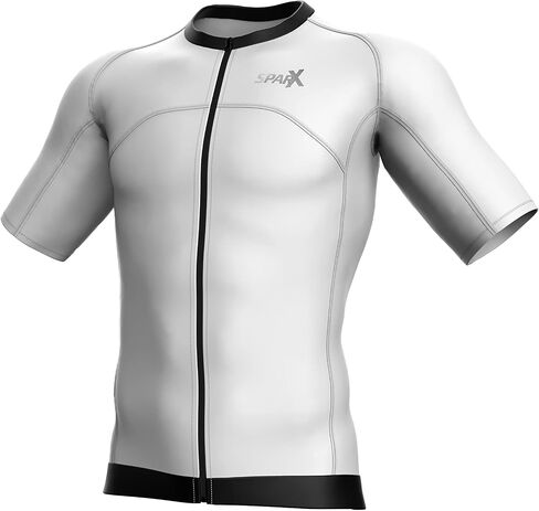 Sparx Men's Aero Tri Tank Short Sleeve Tri Tops Triathlon Tank Race Cycling Swim Bike Run in Saudi Arabia