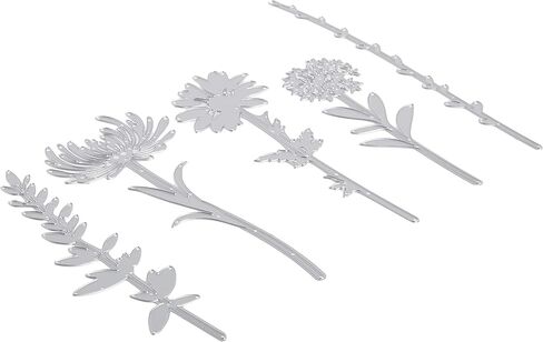 Sizzix Thinlits Die Set , Wildflower Stems #2 by Tim Holtz, 5 Pack, One Size, Multicolor 5 Piece in Saudi Arabia
