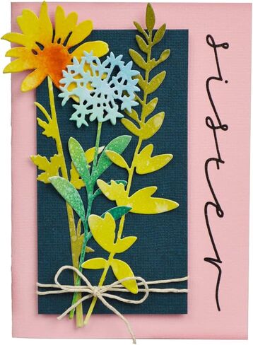 Sizzix Thinlits Die Set , Wildflower Stems #2 by Tim Holtz, 5 Pack, One Size, Multicolor 5 Piece in Saudi Arabia