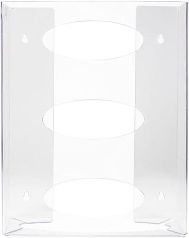 TrippNT 51145 Triple Two Faced Glove Box Holder, 11" W x 15" H x 3-1/2" D, Clear in Kuwait